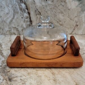Vintage Goodwood Teak Cheese Tray